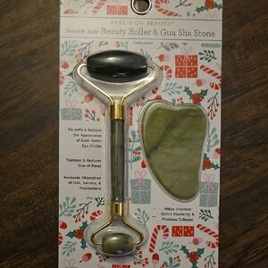 Precision Beauty Jade Roller and Gua Sha Set - Green